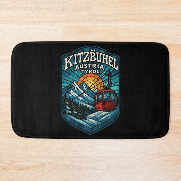 Item preview, Kitzbuhel Austria Tyrol Gondola Stained Glass Travel designed and sold by TomFrontierArt.