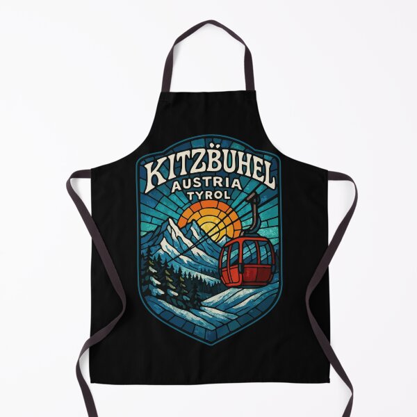 Item preview, Kitzbuhel Austria Tyrol Gondola Stained Glass Travel designed and sold by TomFrontierArt.
