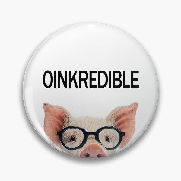 Artikelvorschau, OINKREDIBLE Lustiges Schweine-Wortspiel, süße Bauernhoftierfigur entworfen und verkauft von PLisasPets.