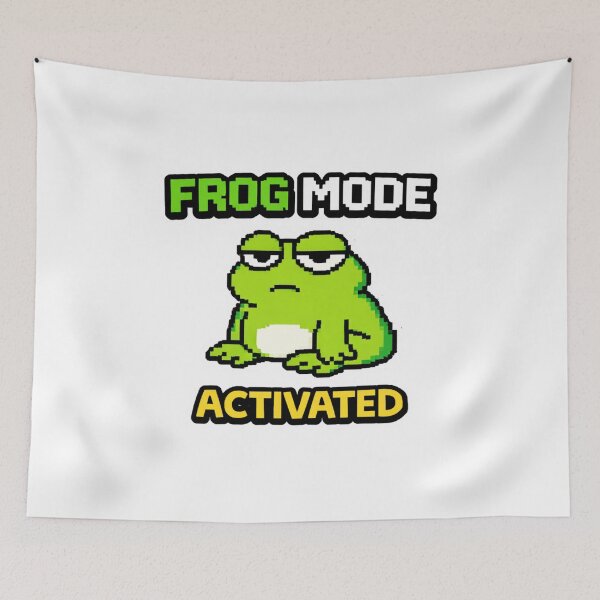 Item preview, Frog Mode Activated – Funny Frog Meme designed and sold by VibeOffline Studio.