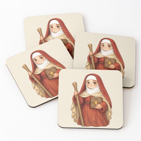 Item preview, Saint Brigid of Ireland • Cute Celtic Saint Illustration designed and sold by Walk on Water Designs.