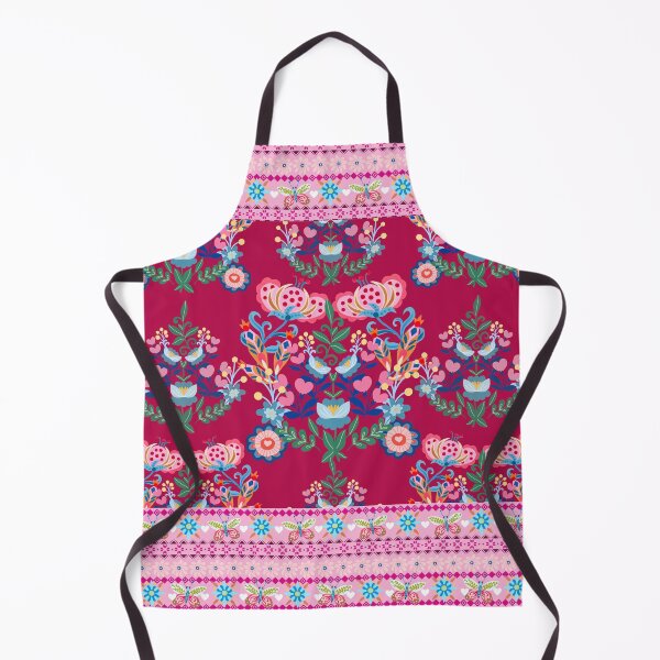 Item preview, Polish Folk art flowers stripes  designed and sold by FatBirdie.