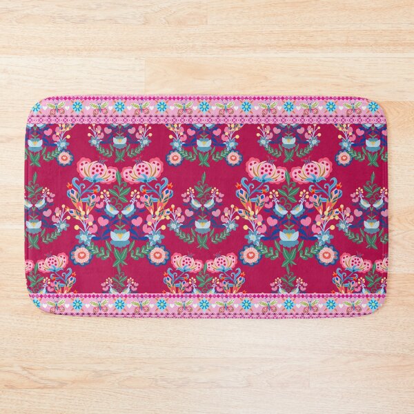 Item preview, Polish Folk art flowers stripes  designed and sold by FatBirdie.