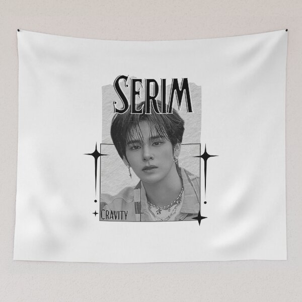 Item preview, Cravit Serim Inspired K-Pop Boy Group Portrait korean pop idols nine member group kpop fan art designed and sold by HELL0WBELLO.