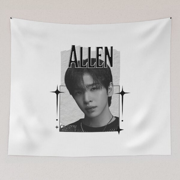 Item preview, Cravit Allen Inspired K-Pop Boy Group Portrait korean pop idols nine member group kpop fan art designed and sold by HELL0WBELLO.