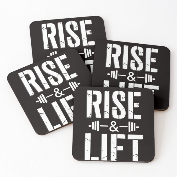 Item preview, Rise & Lift Gym Motivation Shirt | Fitness Quote Design designed and sold by guchieworldcollection.