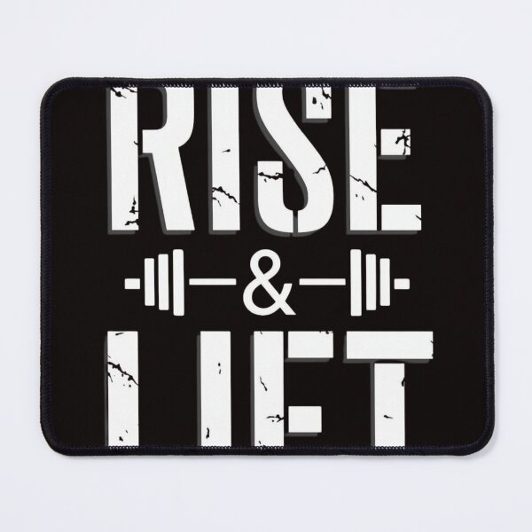 Item preview, Rise & Lift Gym Motivation Shirt | Fitness Quote Design designed and sold by guchieworldcollection.