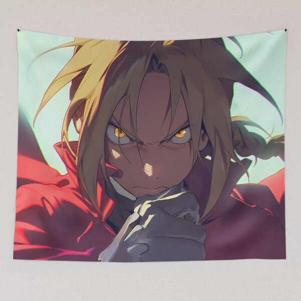 Item preview, Edward Elric Fullmetal Alchemist Anime Intense Action Determination Power designed and sold by Tokyonomad.