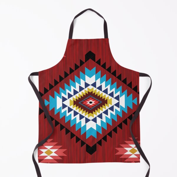 Item preview, Red Southwestern Geometric Textile Pattern designed and sold by PowerAntShop.