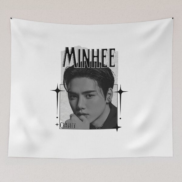 Item preview, Cravit Minhee Inspired K-Pop Boy Group Portrait korean pop idols nine member group kpop fan art designed and sold by HELL0WBELLO.
