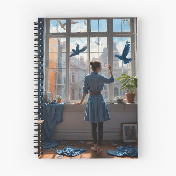 Item preview, Azure Noon: Silence and Wings designed and sold by KunstGeist.