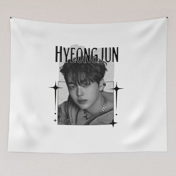 Item preview, Cravit Hyeongjun Inspired K-Pop Boy Group Portrait korean pop idols nine member group kpop fan art designed and sold by HELL0WBELLO.