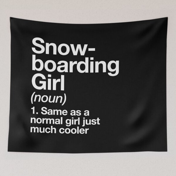 Item preview, Snowboarding Girl Definition Funny Sports Design designed and sold by yesqueen.