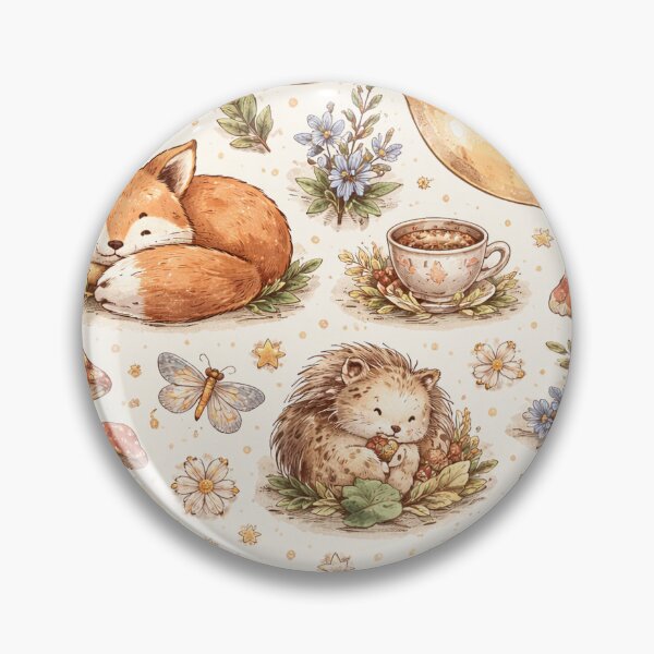 Item preview, Cozy Woodland Animals Cottagecore Pattern designed and sold by emmasenior.