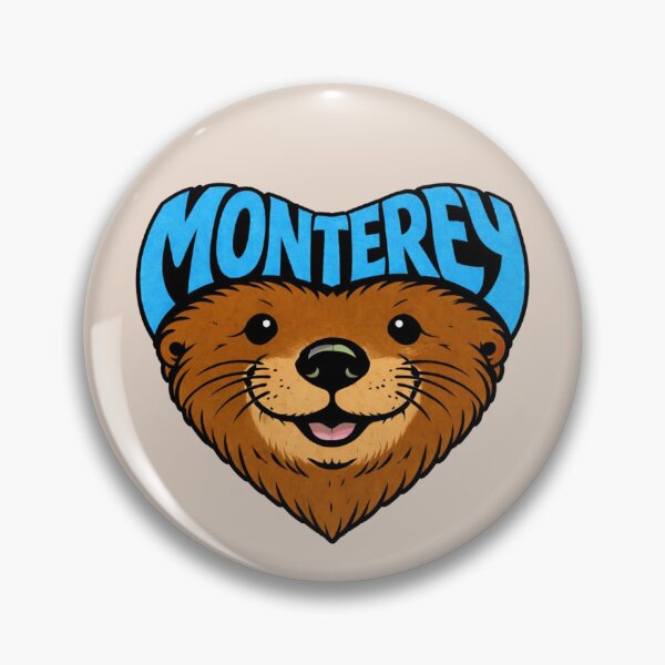 Item preview, Monterey, California - Sea Otter Heart Shape designed and sold by Myra365Art.