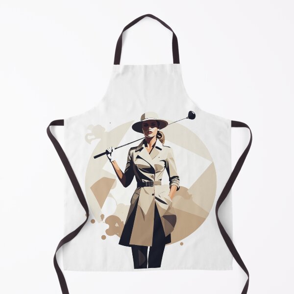 Item preview, Elegant Trench Coat Golfer – Modern Stylish Illustration designed and sold by sorryNOTsorry.brand.