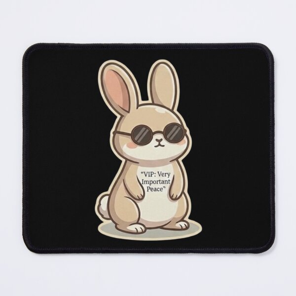 Item preview, VIP Very Important Peace Bunny Design | Cute Calm Mindset Rabbit Art designed and sold by SV-Creation.