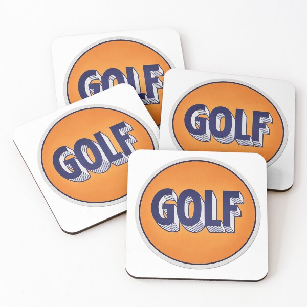 Item preview, GOLF retro sticker based on vintage gas station sign designed and sold by PIXEL POP DESIGNS - Beyond the Norm!.