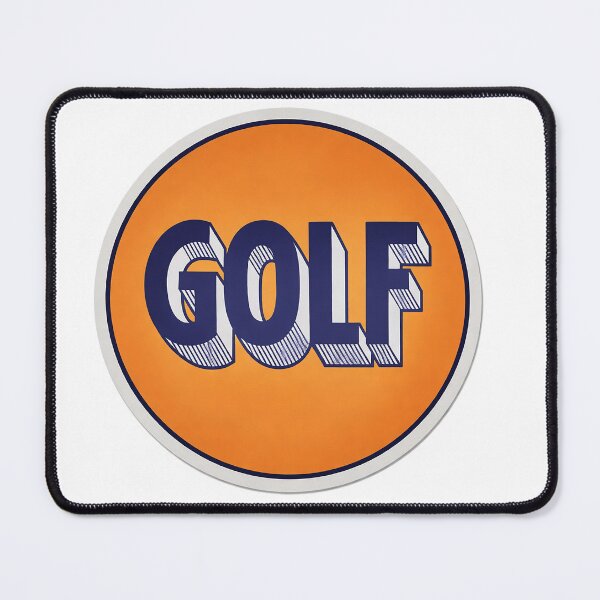 Item preview, GOLF retro sticker based on vintage gas station sign designed and sold by PIXEL POP DESIGNS - Beyond the Norm!.