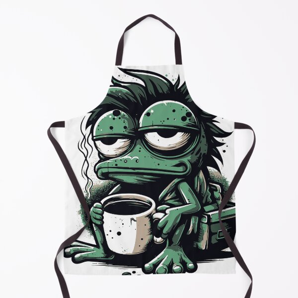 Item preview, A sarcastic tired frog character expressing the classic no sleep mood. The grunge textures and halftone shading add attitude while keeping designed and sold by Dejbar.