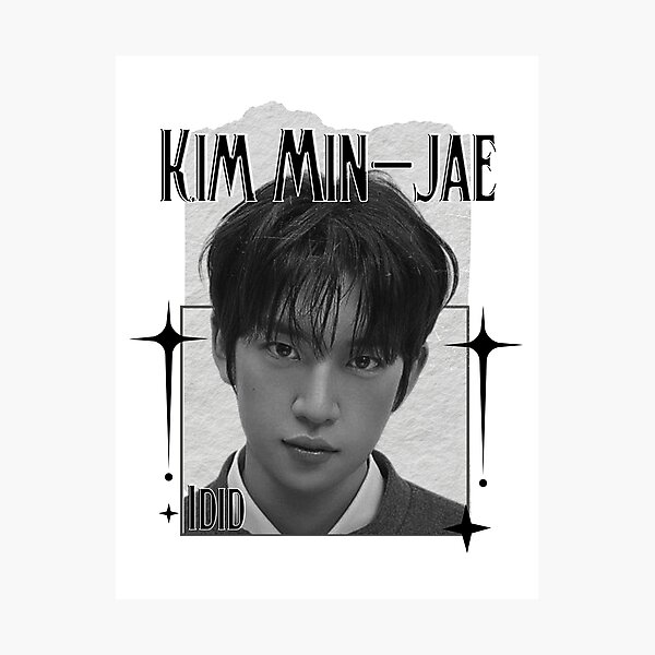 Item preview, Id1d Kim Min-jae K-Pop Boy Group Portrait korean pop idols nine member group kpop fan art designed and sold by HELL0WBELLO.