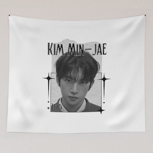 Item preview, Id1d Kim Min-jae K-Pop Boy Group Portrait korean pop idols nine member group kpop fan art designed and sold by HELL0WBELLO.