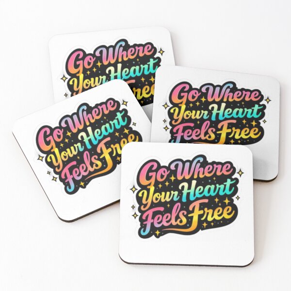 Item preview, - Go Where Your Heart Feels Free – Inspirational Quote Aesthetic Design designed and sold by ELVIN DESIGNS.