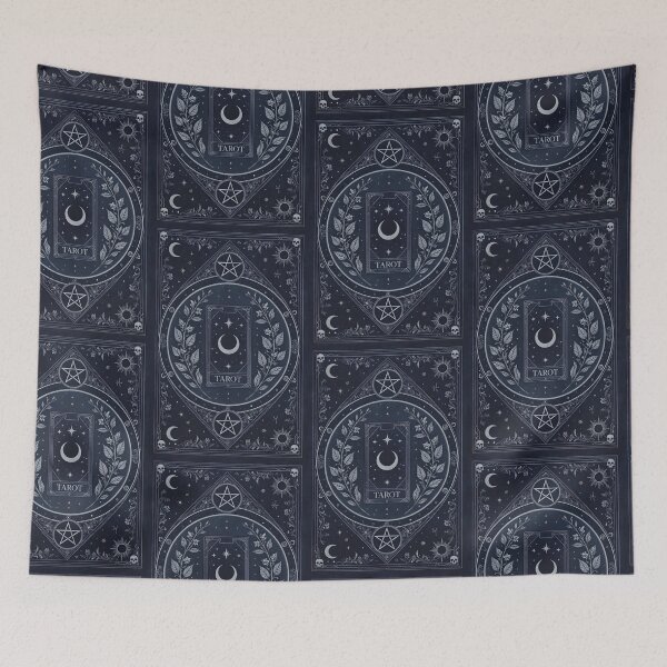 Item preview, Celestial Tarot — Dark Moon Mystical Occult Art Print designed and sold by reazel.