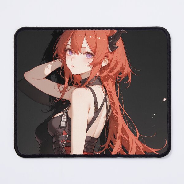 Item preview, Prelude Surtr Arknights Red Dress Dark Fantasy Anime Girl designed and sold by Tokyonomad.