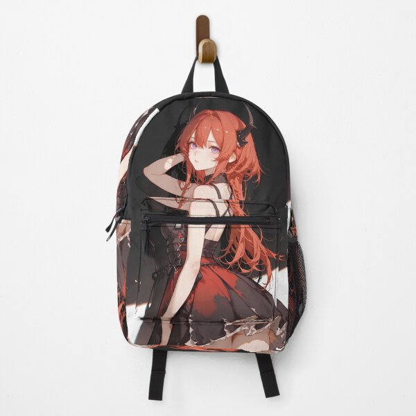 Item preview, Prelude Surtr Arknights Red Dress Dark Fantasy Anime Girl designed and sold by Tokyonomad.