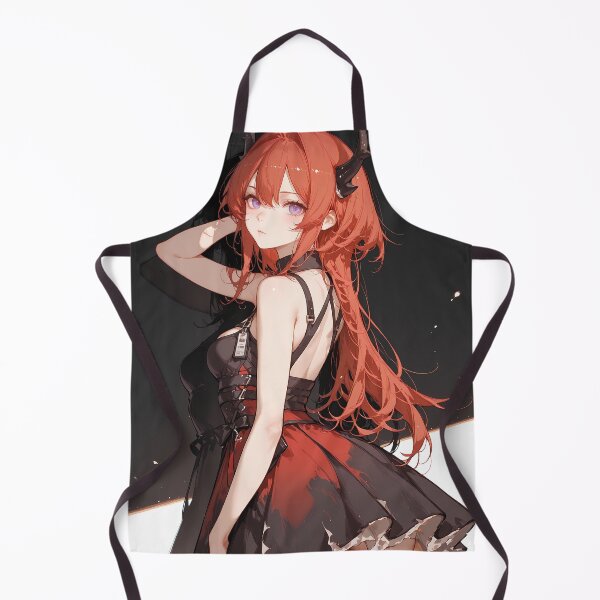 Item preview, Prelude Surtr Arknights Red Dress Dark Fantasy Anime Girl designed and sold by Tokyonomad.