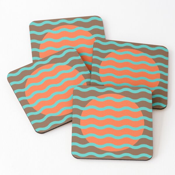 Item preview, Rustic Retro Sun Wave Pattern | Mid Century Modern Abstract Design designed and sold by nineFlorals.