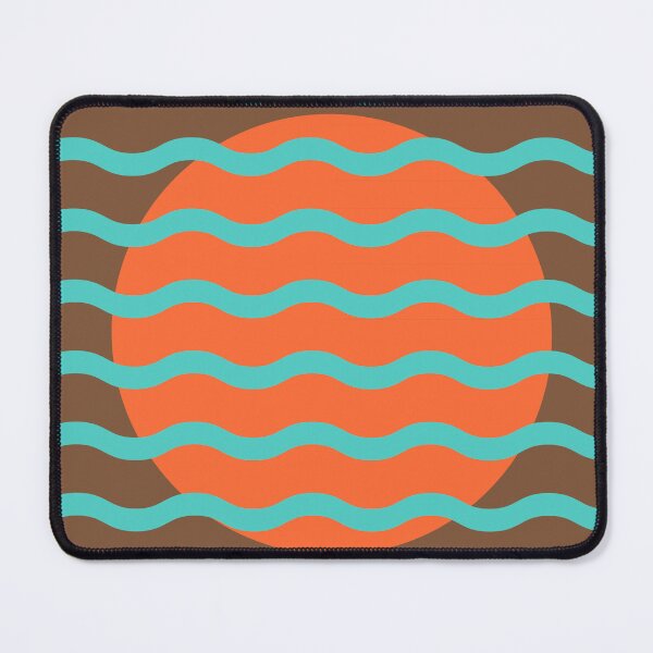 Item preview, Rustic Retro Sun Wave Pattern | Mid Century Modern Abstract Design designed and sold by nineFlorals.