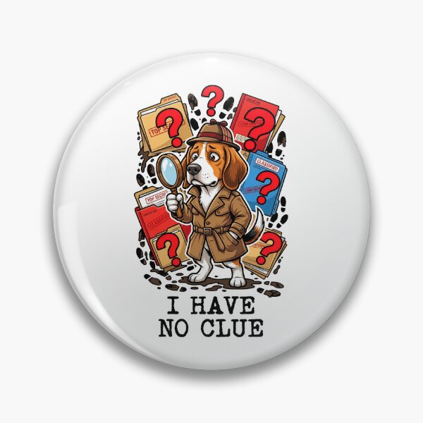Item preview, Confused Beagle Detective Messy Ink Stamp Typography Funny Art designed and sold by Tong4130.