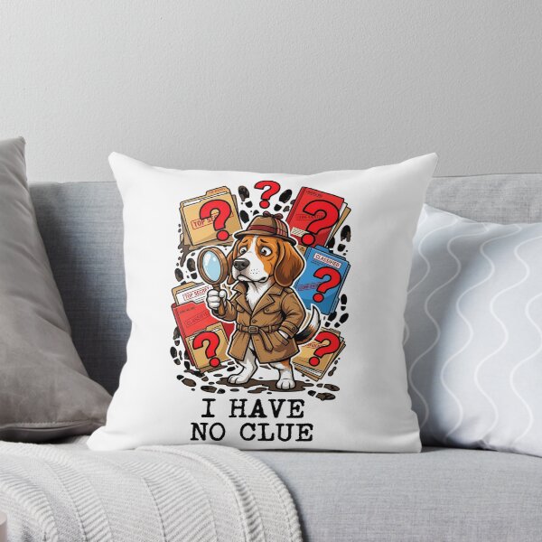 Item preview, Confused Beagle Detective Messy Ink Stamp Typography Funny Art designed and sold by Tong4130.