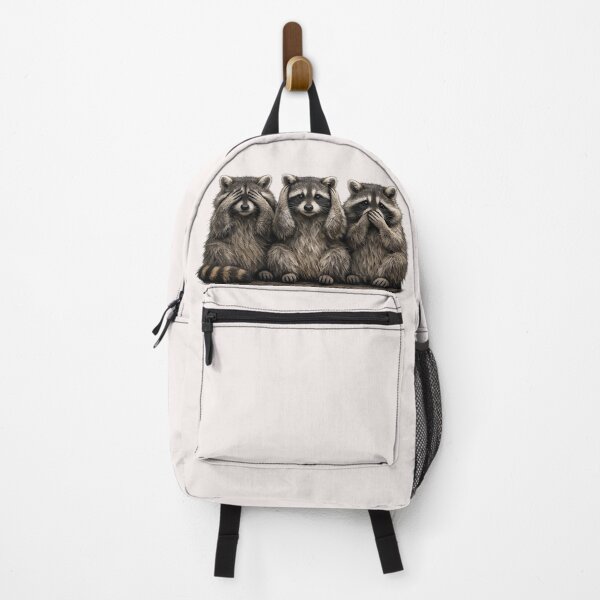 Item preview, See, Hear, Speak No Evil Raccoons designed and sold by Cheddar The Raccoon.