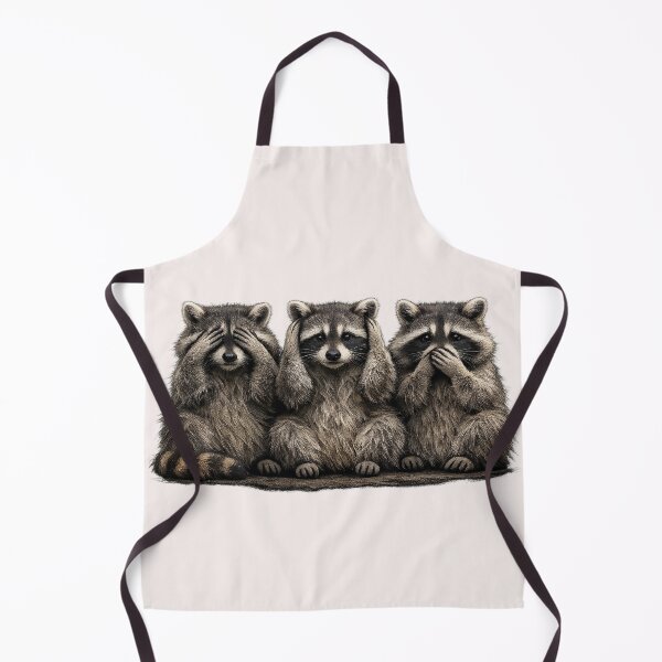 Item preview, See, Hear, Speak No Evil Raccoons designed and sold by Cheddar The Raccoon.