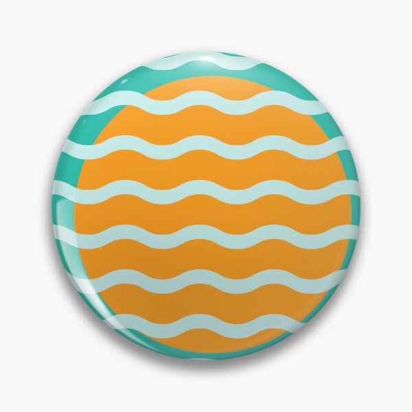 Item preview, Tropical Lagoon Retro Sun Wave Pattern | Mid Century Modern Abstract Design designed and sold by nineFlorals.