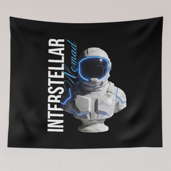 Item preview, Interstellar Dreamer – Cosmic Astronaut Art designed and sold by Marble Void.