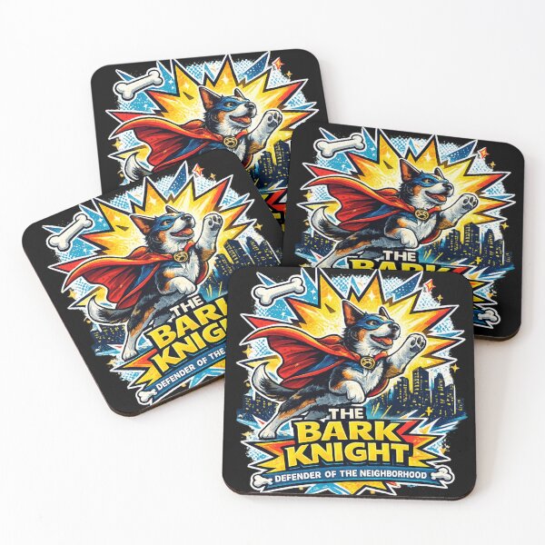 Item preview, Super Pet Hero Bark Knight Defender of the Neighborhood designed and sold by WildWonderfulWear.