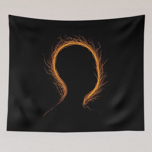 Item preview, Fiery Energy Loop Orange Plasma Abstract Art designed and sold by MorbidDreams.
