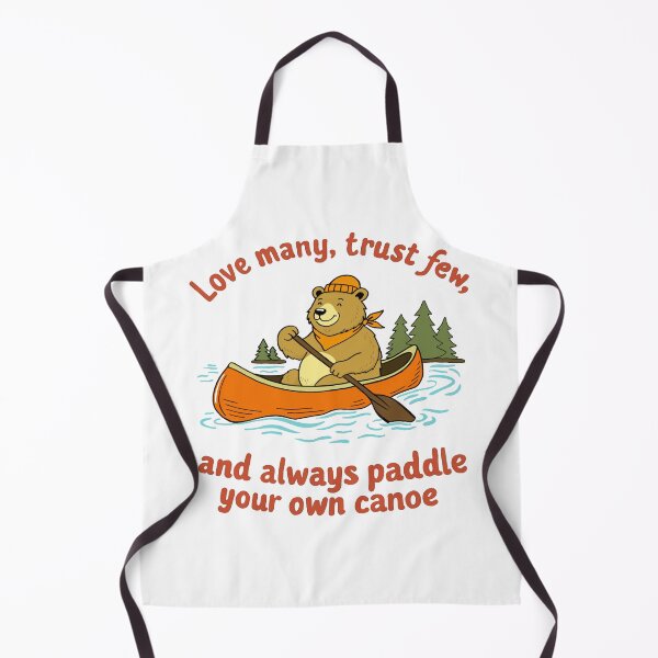 Item preview, Happy bear in a canoe designed and sold by Snookies Prints.