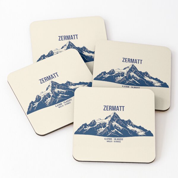 Item preview, Zermatt Matterhorn Swiss Alps Minimalist Mountain Print designed and sold by Savoie & Co.