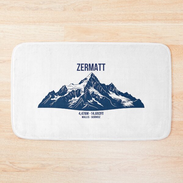 Item preview, Zermatt Matterhorn Swiss Alps Minimalist Mountain Print designed and sold by Savoie & Co.