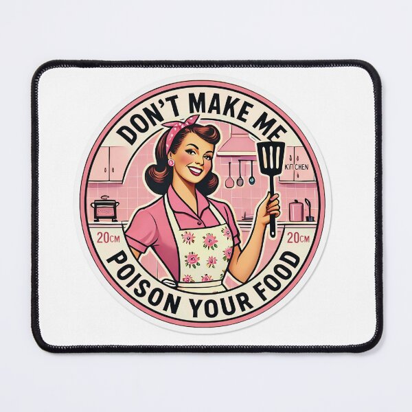 Item preview, A funny retro “Don’t Make Me Poison Your Food” sticker designed and sold by PIXEL POP DESIGNS - Beyond the Norm!.