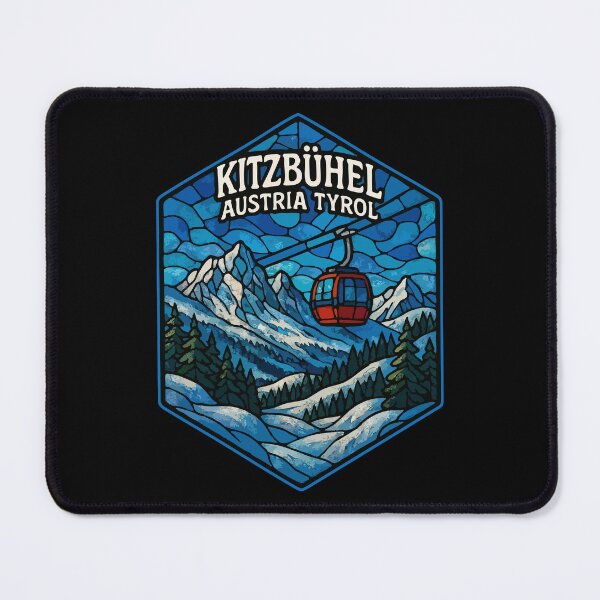 Item preview, Kitzbuhel Austria Gondola Stained Glass Art designed and sold by TomFrontierArt.