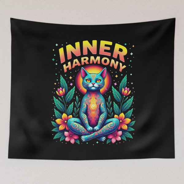 Item preview, Inner Harmony Cat designed and sold by Creative Line Prints.