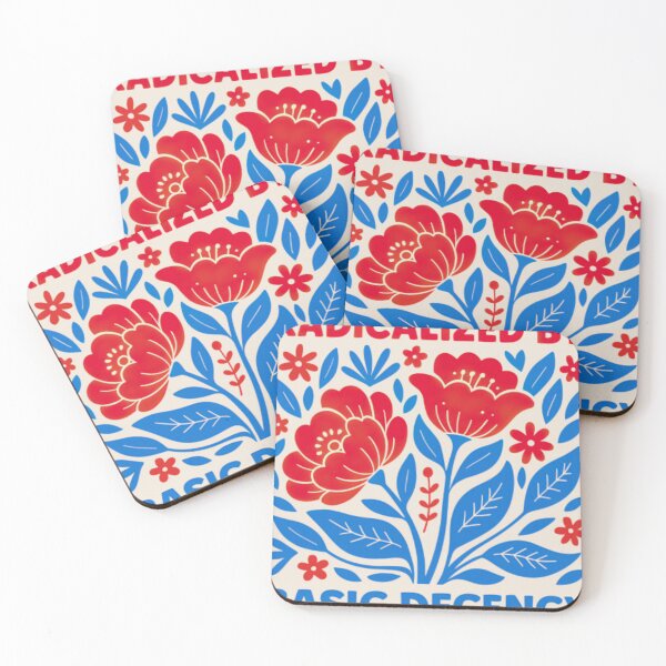 Item preview, Radicalized by Basic Decency Floral Protest Shirt, Feminist Activist Tee designed and sold by thudoando.