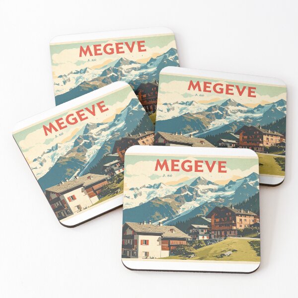 Item preview, Megève Haute-Savoie French Alps Summer Village Print designed and sold by Savoie & Co.