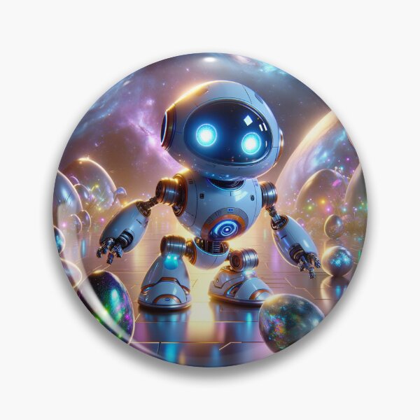 Item preview, Futuristic Robot Easter Egg Galaxy designed and sold by NancyzKreations.